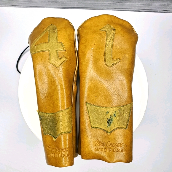 MacGregor Other Vintage Macgregor Leather Golf Club Head Covers